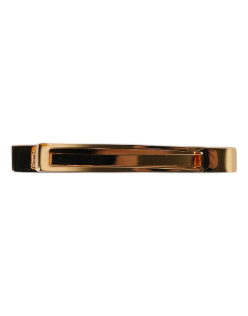 Dolce & Gabbana Gold Tone Brass Logo Branded Tie Clip Bar - Beyzy Store - Dolce & Gabbana