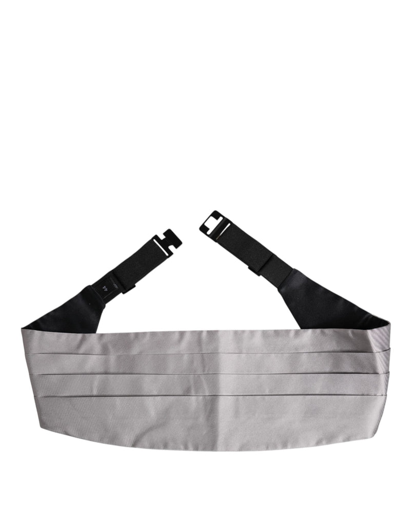 Dolce & Gabbana Gray Men 100% Silk Belt Wide Waist Cummerbund - Beyzy Store - Dolce & Gabbana