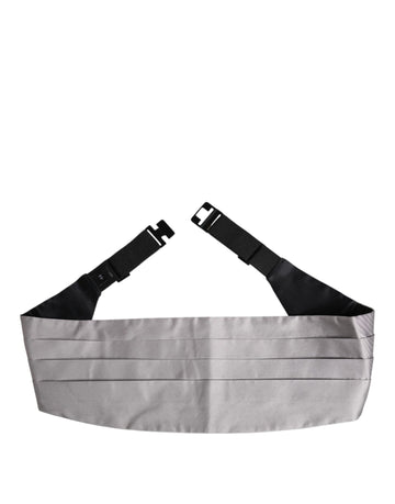 Dolce & Gabbana Gray Men 100% Silk Belt Wide Waist Cummerbund - Beyzy Store - Dolce & Gabbana