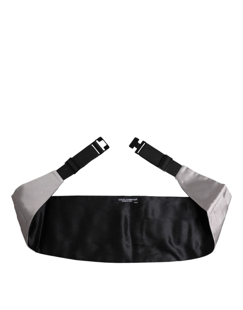 Dolce & Gabbana Gray Men 100% Silk Belt Wide Waist Cummerbund - Beyzy Store - Dolce & Gabbana