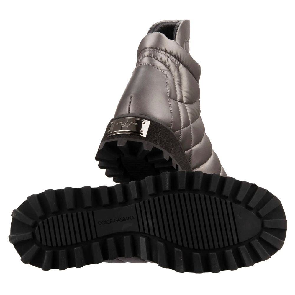 Dolce & Gabbana Gray Nylon Boot - Beyzy Store - Dolce & Gabbana