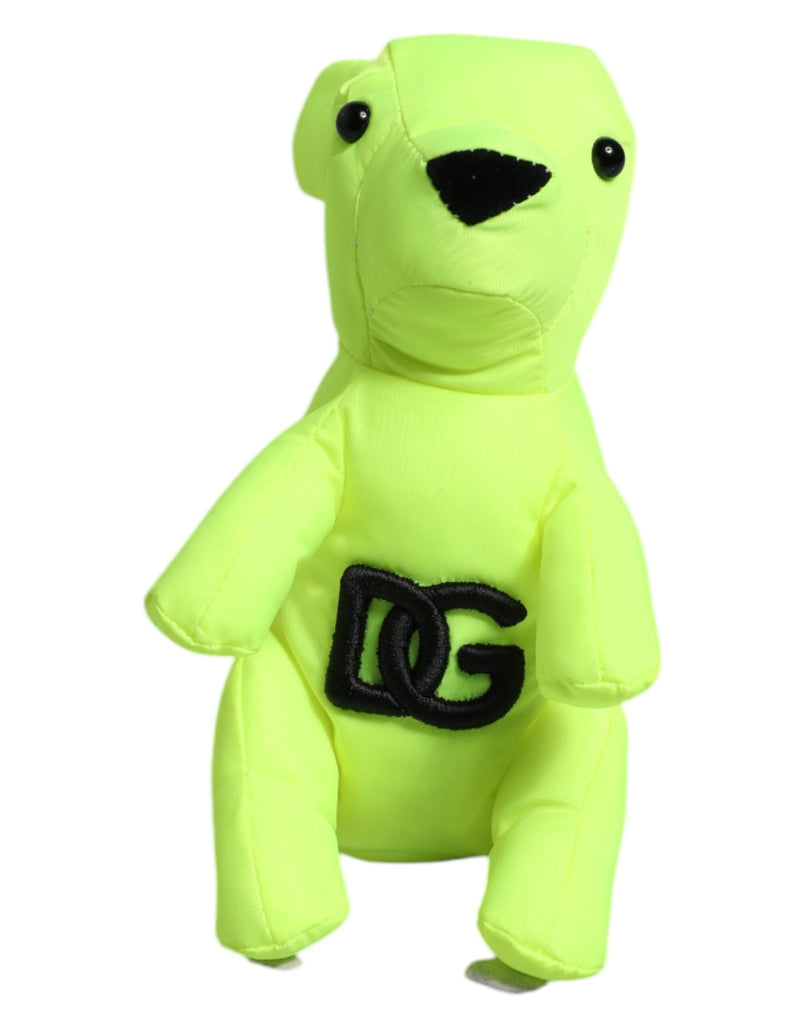 Dolce & Gabbana Green Bear Embroidered Logo Keychain Clasp Keyring - Beyzy Store - Dolce & Gabbana
