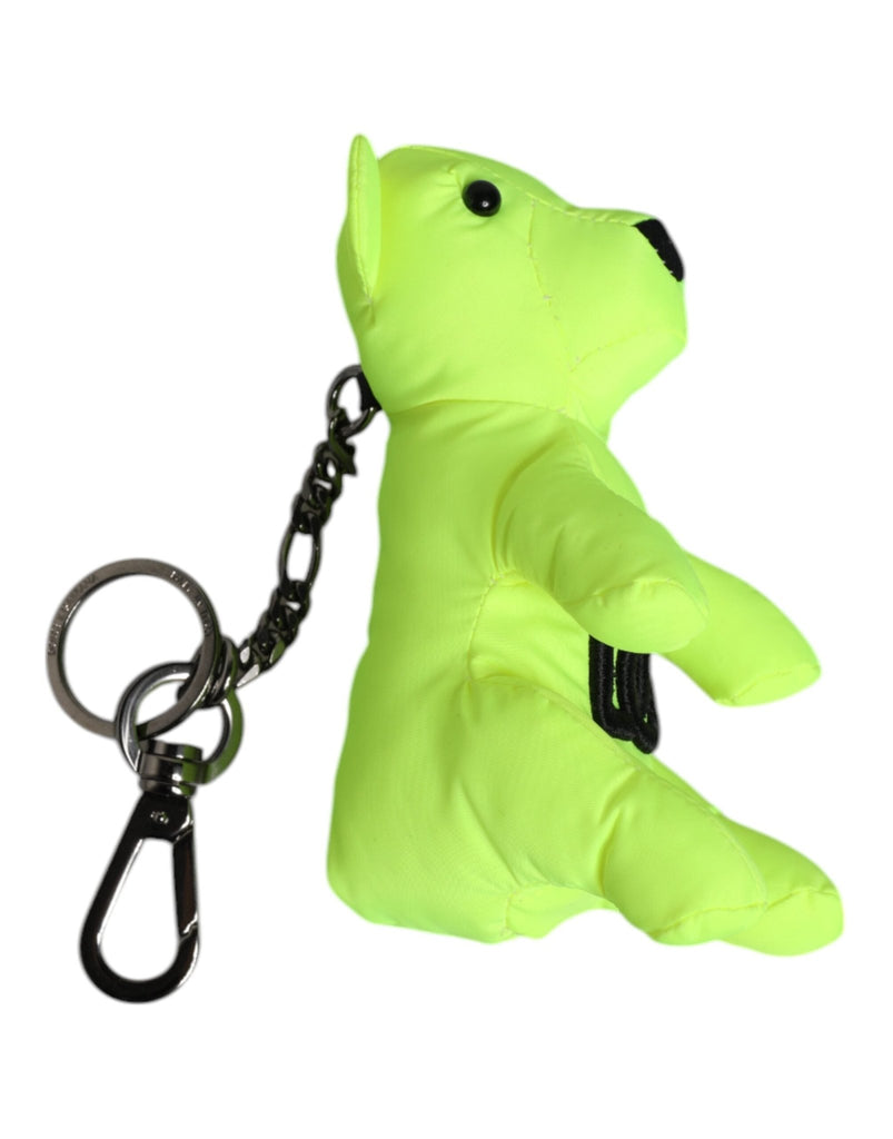 Dolce & Gabbana Green Bear Embroidered Logo Keychain Clasp Keyring - Beyzy Store - Dolce & Gabbana