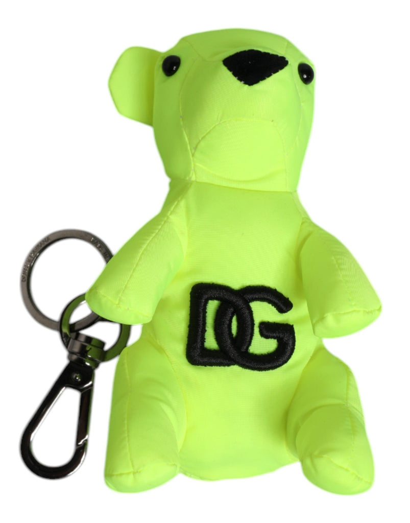 Dolce & Gabbana Green Bear Embroidered Logo Keychain Clasp Keyring - Beyzy Store - Dolce & Gabbana