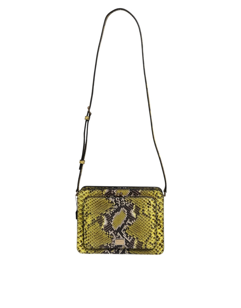 Dolce & Gabbana Green Exotic Leather DG Plaque Crossbody Clutch Bag - Beyzy Store - Dolce & Gabbana