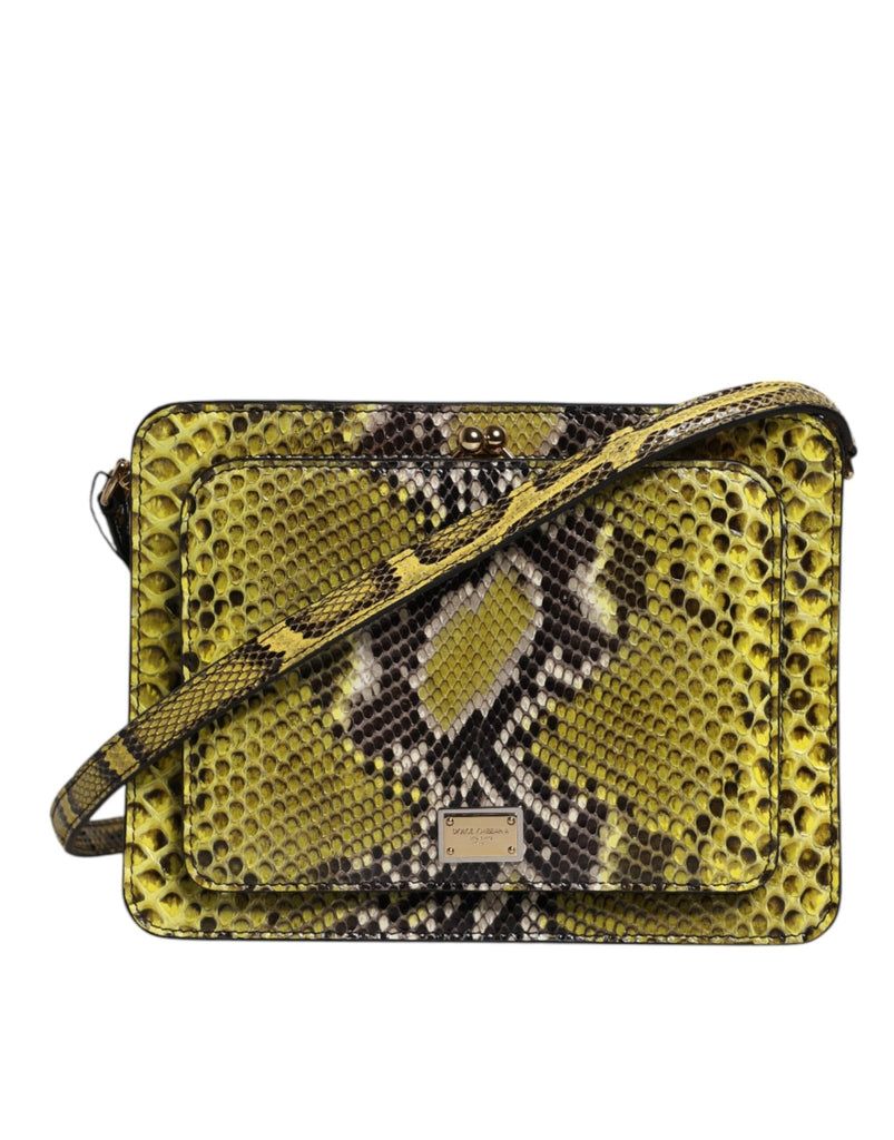 Dolce & Gabbana Green Exotic Leather DG Plaque Crossbody Clutch Bag - Beyzy Store - Dolce & Gabbana