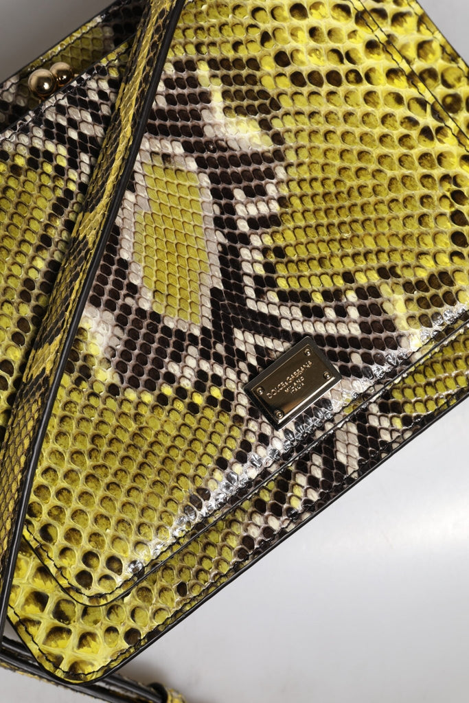 Dolce & Gabbana Green Exotic Leather DG Plaque Crossbody Clutch Bag - Beyzy Store - Dolce & Gabbana