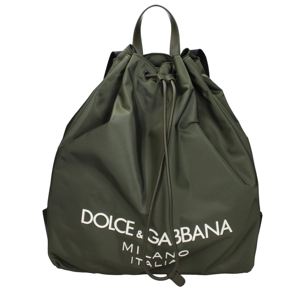 Dolce & Gabbana Green Nylon Backpacks - Beyzy Store - Dolce & Gabbana