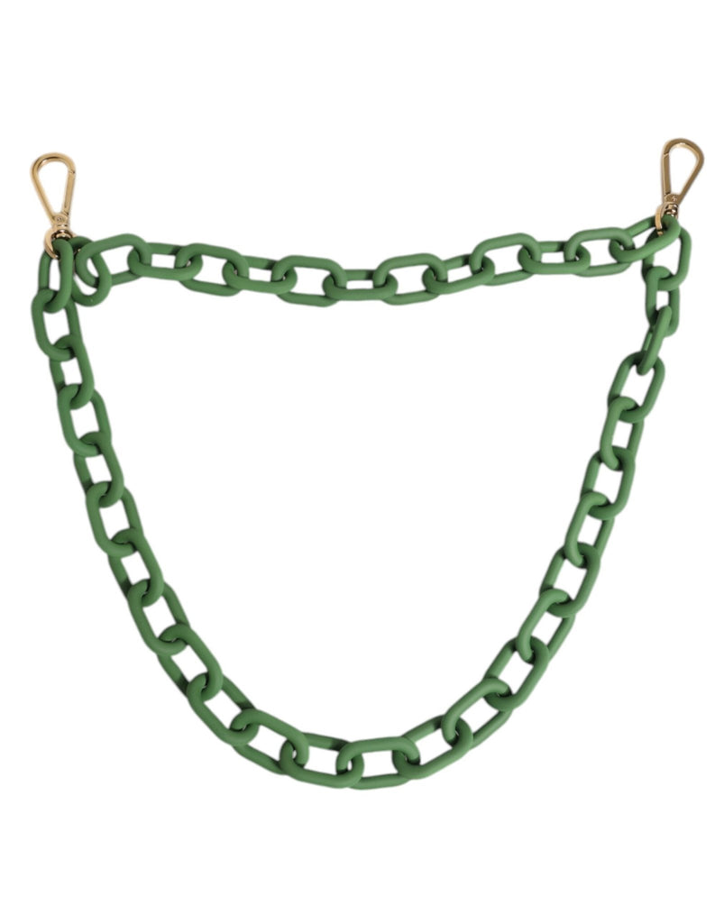 Dolce & Gabbana Green Plexy Acrylic Chunky Gold Hardware Wallet Chain - Beyzy Store - Dolce & Gabbana