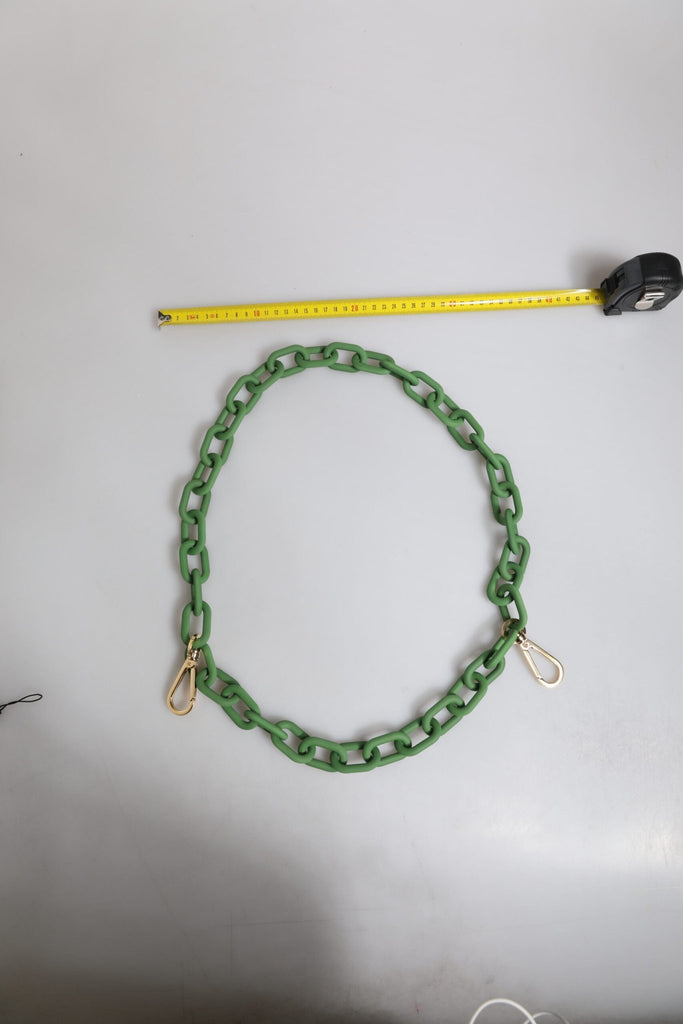 Dolce & Gabbana Green Plexy Acrylic Chunky Gold Hardware Wallet Chain - Beyzy Store - Dolce & Gabbana
