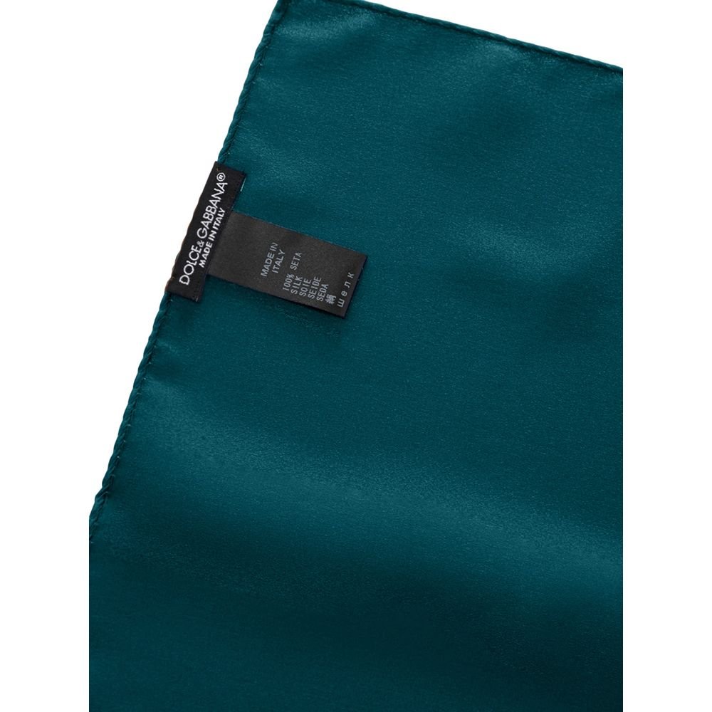 Dolce & Gabbana Green Silk Pocket Square - Beyzy Store - Dolce & Gabbana