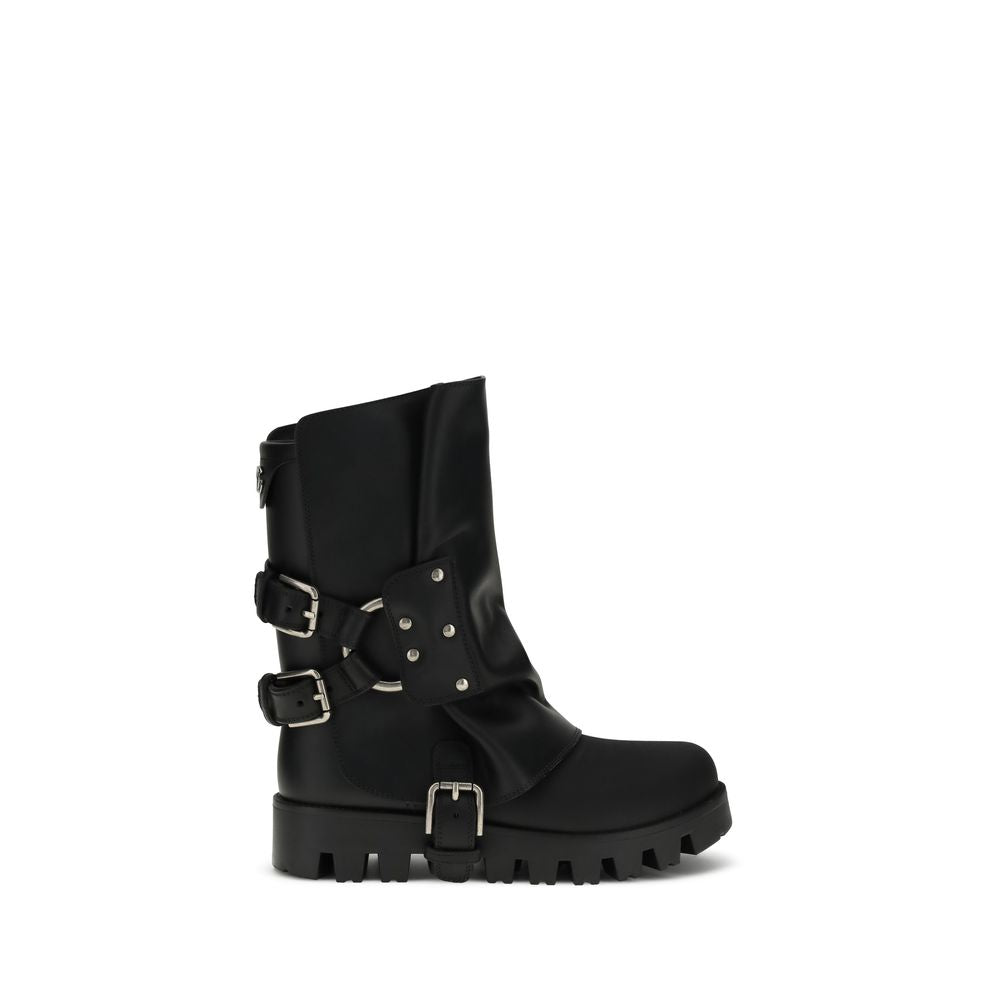 Dolce & Gabbana Leather Ankle Boots - Beyzy Store - Dolce & Gabbana
