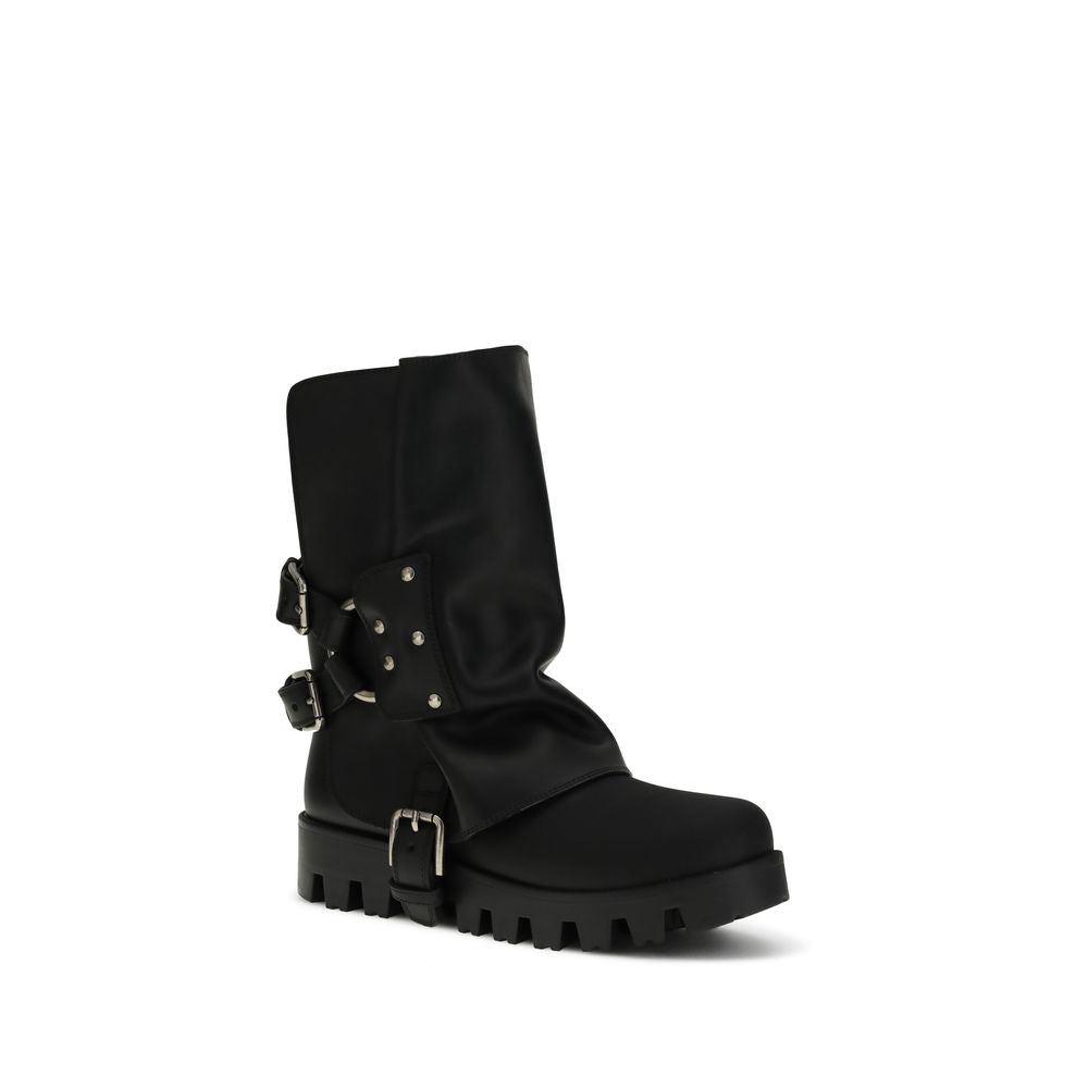 Dolce & Gabbana Leather Ankle Boots - Beyzy Store - Dolce & Gabbana