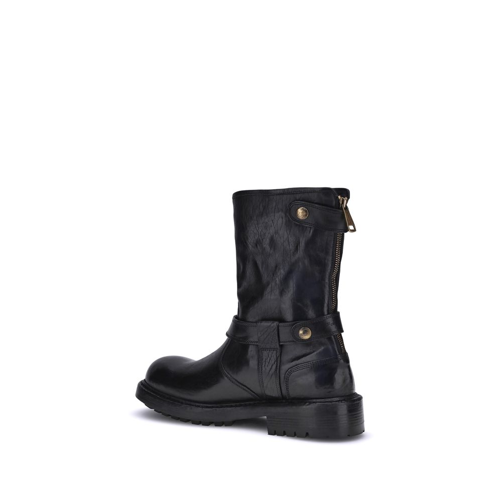 Dolce & Gabbana Leather Boots - Beyzy Store - Dolce & Gabbana