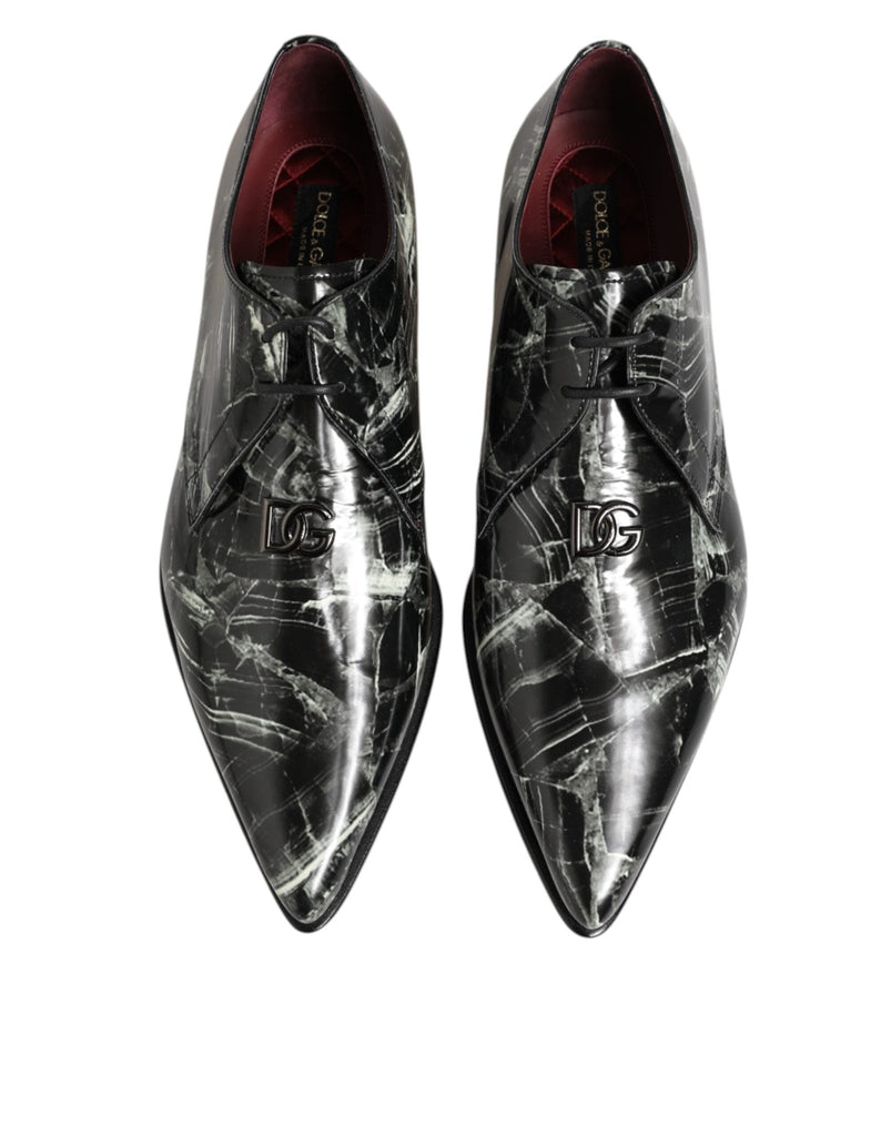 Dolce & Gabbana Marbled Pattern Dress Lace Up Derby Shoes - Beyzy Store - Dolce & Gabbana
