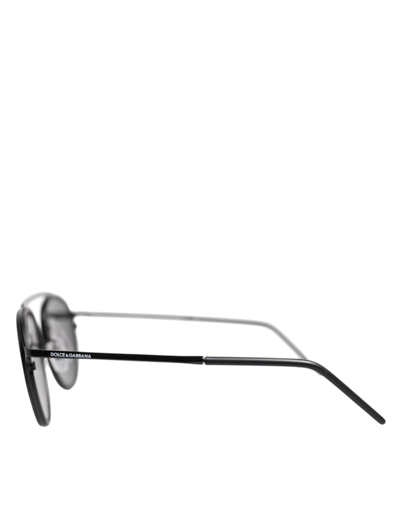 Dolce & Gabbana Matte Black DG2276 Metal Rim Round Shades Sunglasses - Beyzy Store - Dolce & Gabbana
