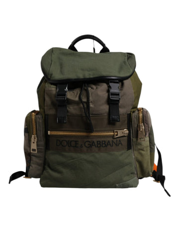 Dolce & Gabbana Military Green Patchwork Travel Backpack Bag - Beyzy Store - Dolce & Gabbana