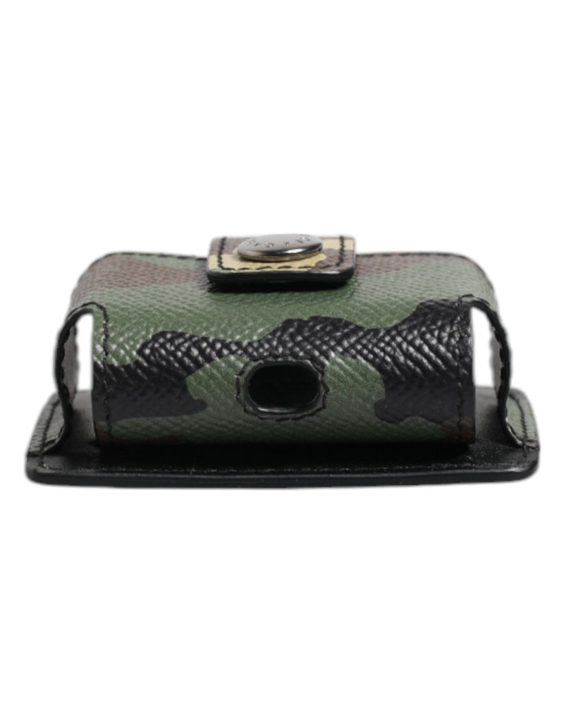Dolce & Gabbana Multicolor Camouflage Leather Airpods Case - Beyzy Store - Dolce & Gabbana