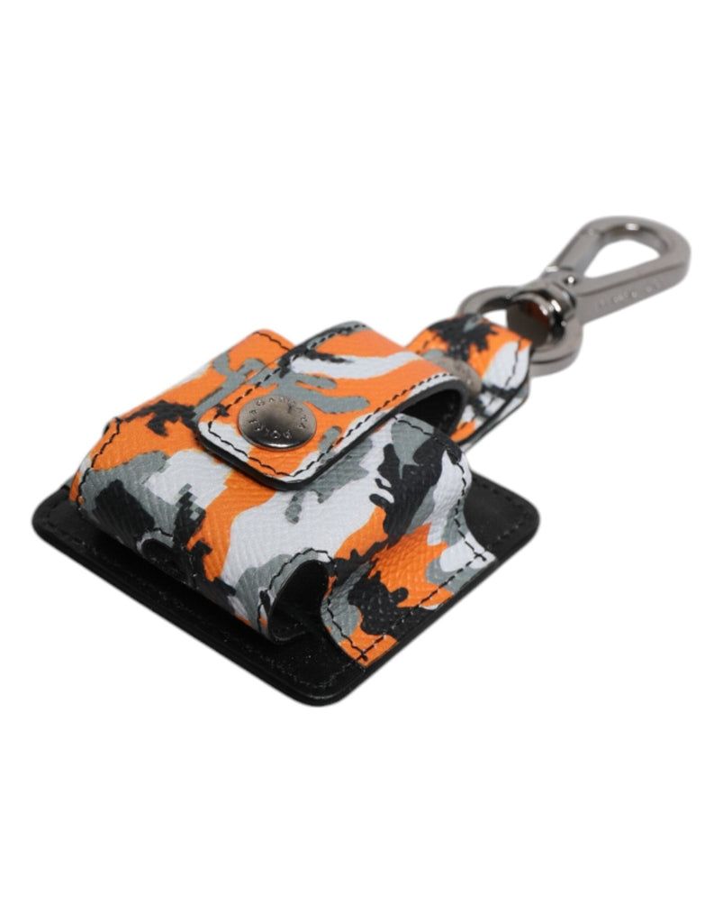 Dolce & Gabbana Multicolor Camouflage Leather Airpods Case - Beyzy Store - Dolce & Gabbana