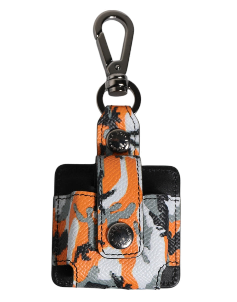 Dolce & Gabbana Multicolor Camouflage Leather Airpods Case - Beyzy Store - Dolce & Gabbana