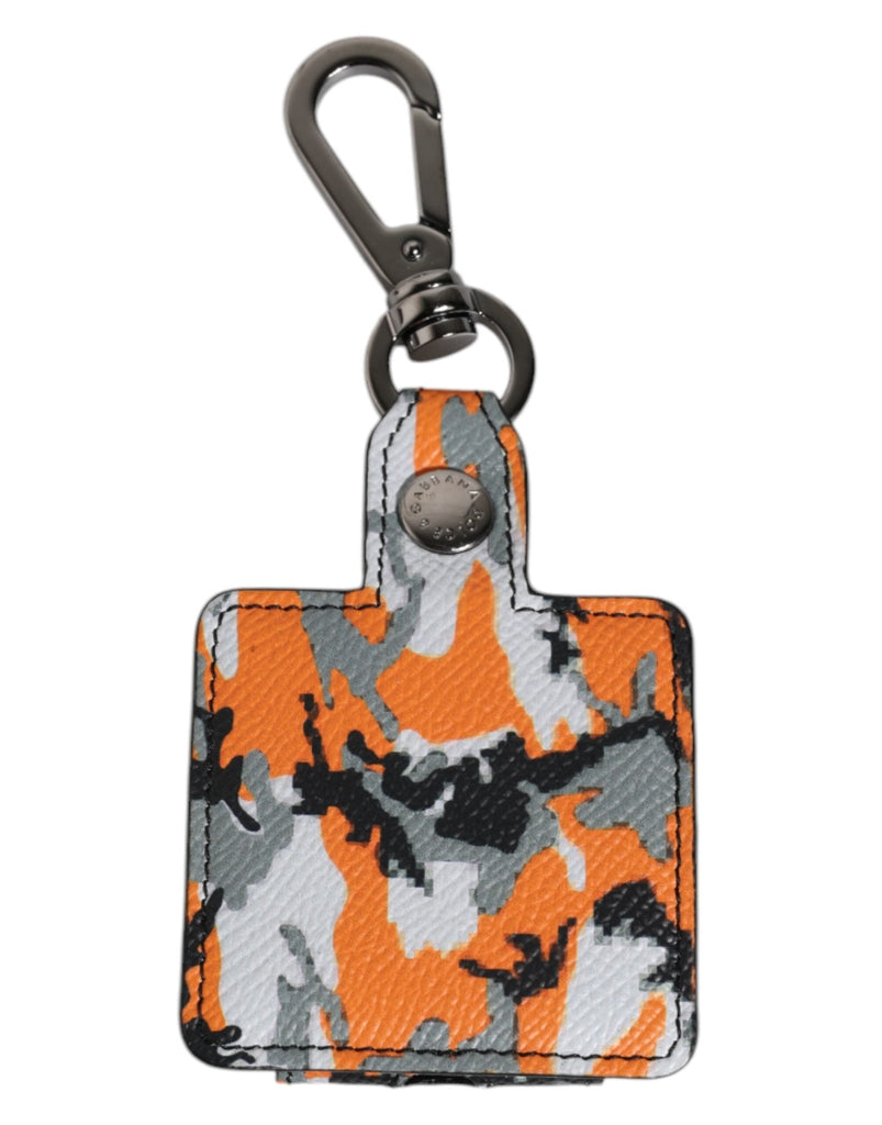 Dolce & Gabbana Multicolor Camouflage Leather Airpods Case - Beyzy Store - Dolce & Gabbana
