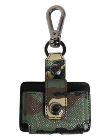 Dolce & Gabbana Multicolor Camouflage Leather Airpods Case - Beyzy Store - Dolce & Gabbana