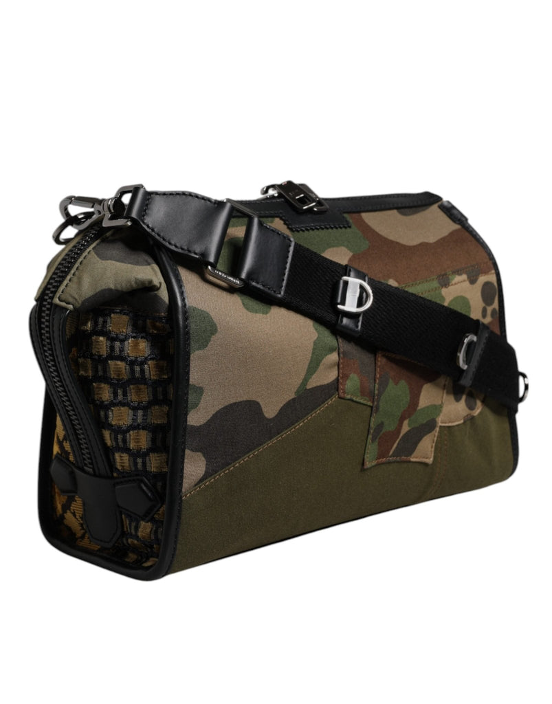 Dolce & Gabbana Multicolor Camouflage Patchwork Crossbody Bag - Beyzy Store - Dolce & Gabbana
