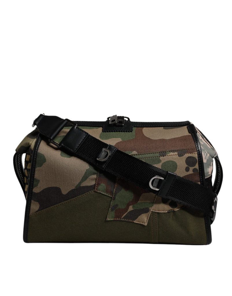 Dolce & Gabbana Multicolor Camouflage Patchwork Crossbody Bag - Beyzy Store - Dolce & Gabbana