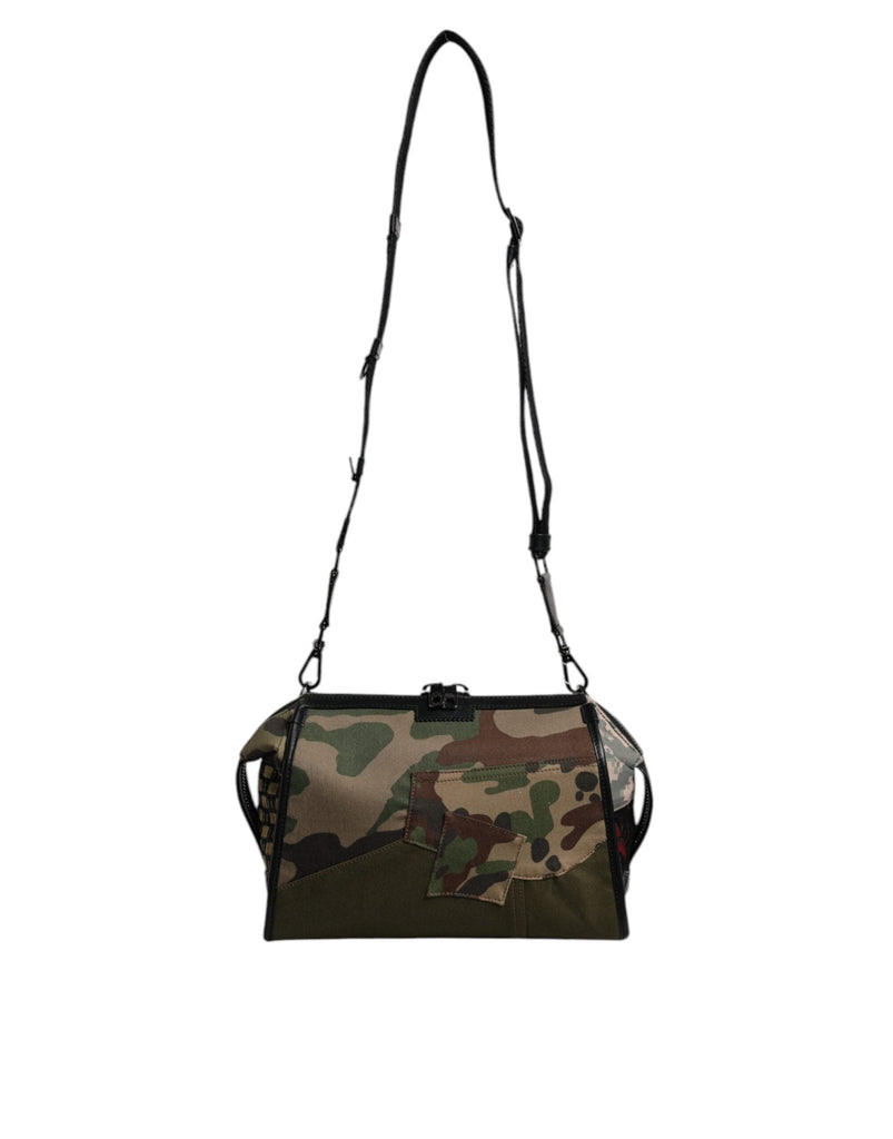 Dolce & Gabbana Multicolor Camouflage Patchwork Crossbody Bag - Beyzy Store - Dolce & Gabbana