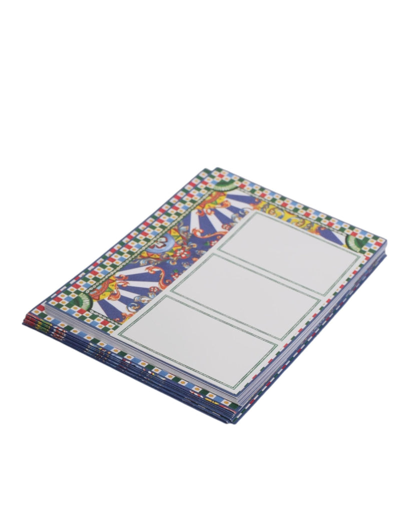 Dolce & Gabbana Multicolor Carretto Siciliano Envelope Post Card Holder - Beyzy Store - Dolce & Gabbana