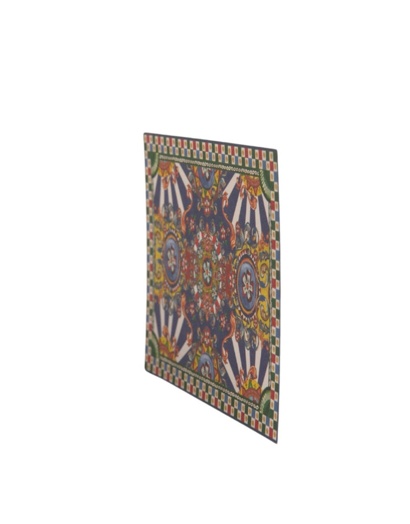 Dolce & Gabbana Multicolor Carretto Siciliano Envelope Post Card Holder - Beyzy Store - Dolce & Gabbana