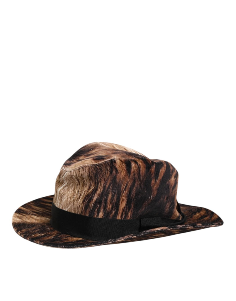Dolce & Gabbana Multicolor Cotton Blend Fedora Capello Men Hat - Beyzy Store - Dolce & Gabbana