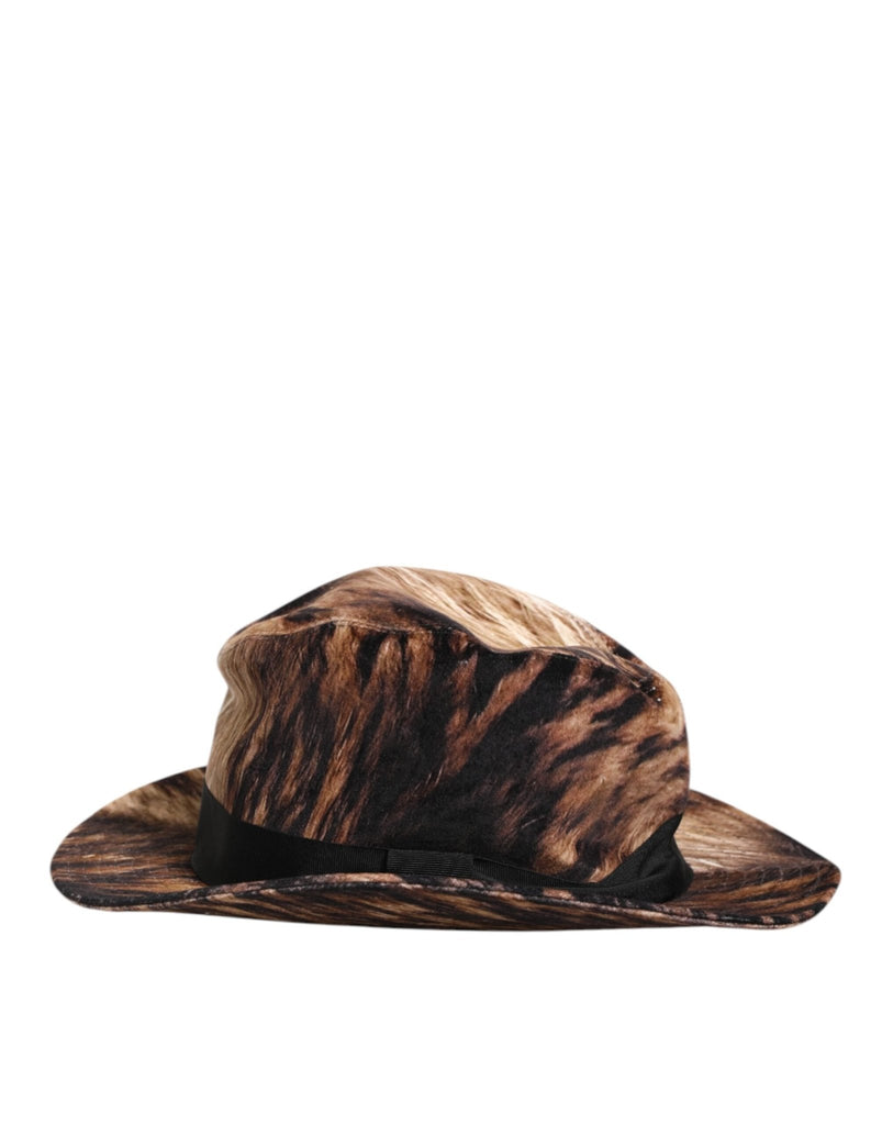 Dolce & Gabbana Multicolor Cotton Blend Fedora Capello Men Hat - Beyzy Store - Dolce & Gabbana