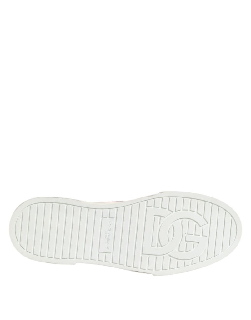 Dolce & Gabbana Multicolor Cotton High Top Men Sneakers Shoes - Beyzy Store - Dolce & Gabbana