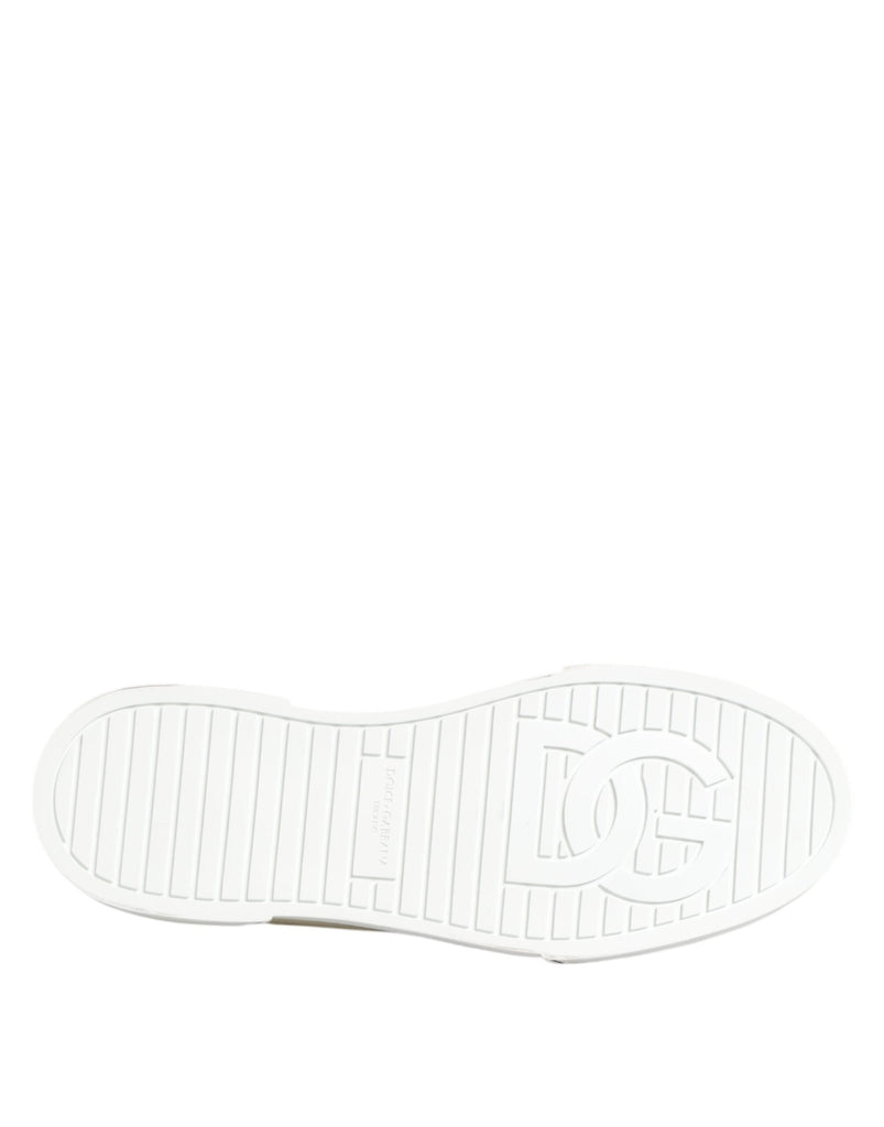 Dolce & Gabbana Multicolor Cotton Logo Low Top Sneakers Shoes - Beyzy Store - Dolce & Gabbana