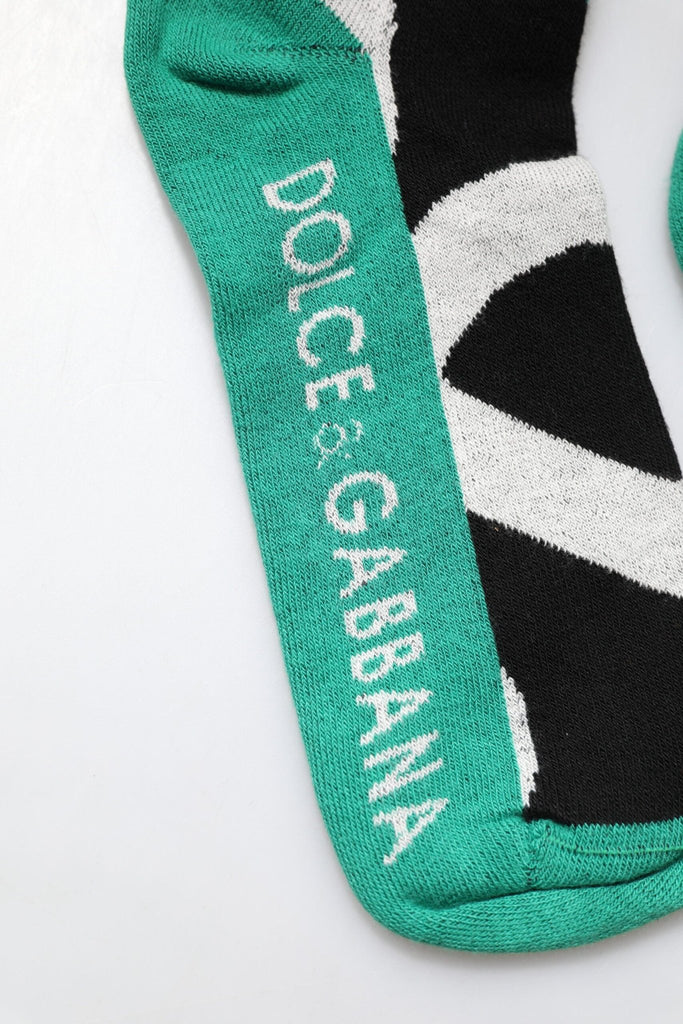 Dolce & Gabbana Multicolor Cotton Stretch Over Calf Socks - Beyzy Store - Dolce & Gabbana