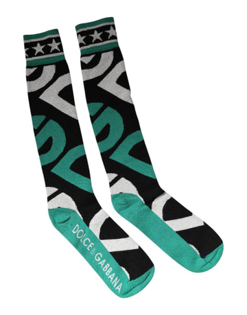 Dolce & Gabbana Multicolor Cotton Stretch Over Calf Socks - Beyzy Store - Dolce & Gabbana