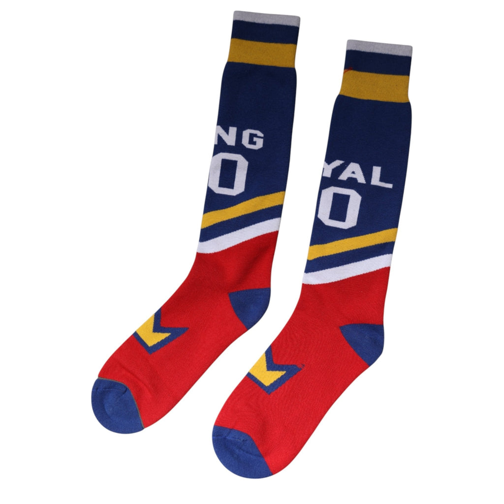 Dolce & Gabbana Multicolor Cotton Stretch Over Calf Socks - Beyzy Store - Dolce & Gabbana