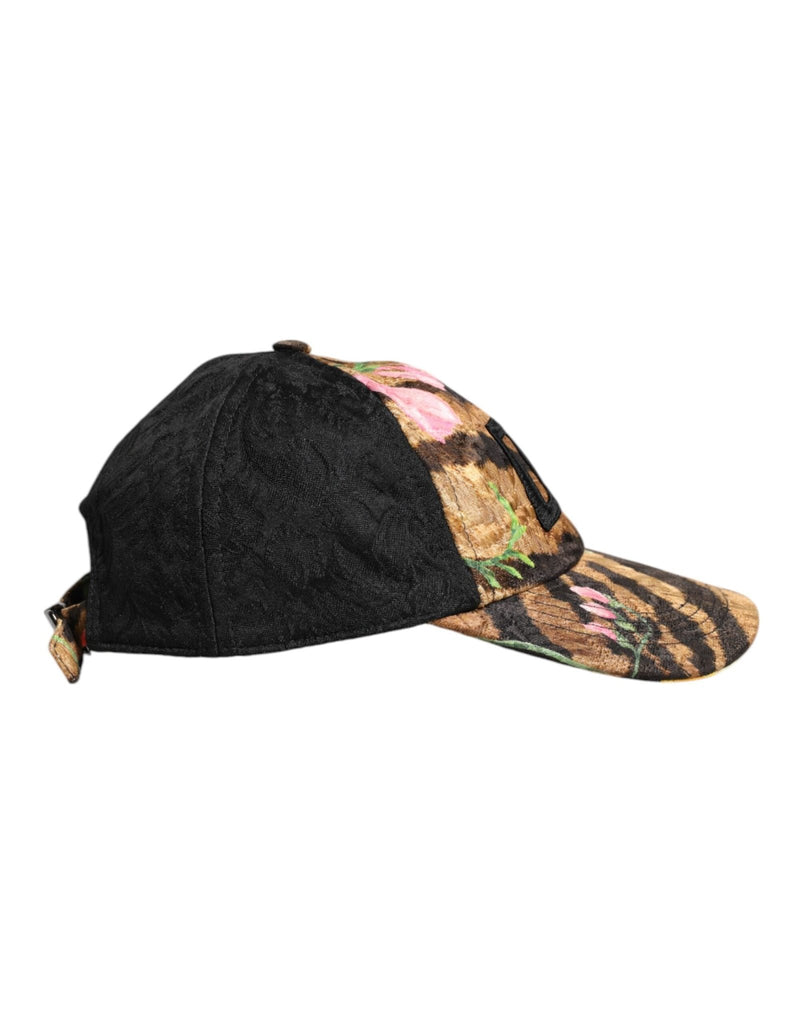 Dolce & Gabbana Multicolor DG Logo Patch 6 Panels Baseball Cap - Beyzy Store - Dolce & Gabbana