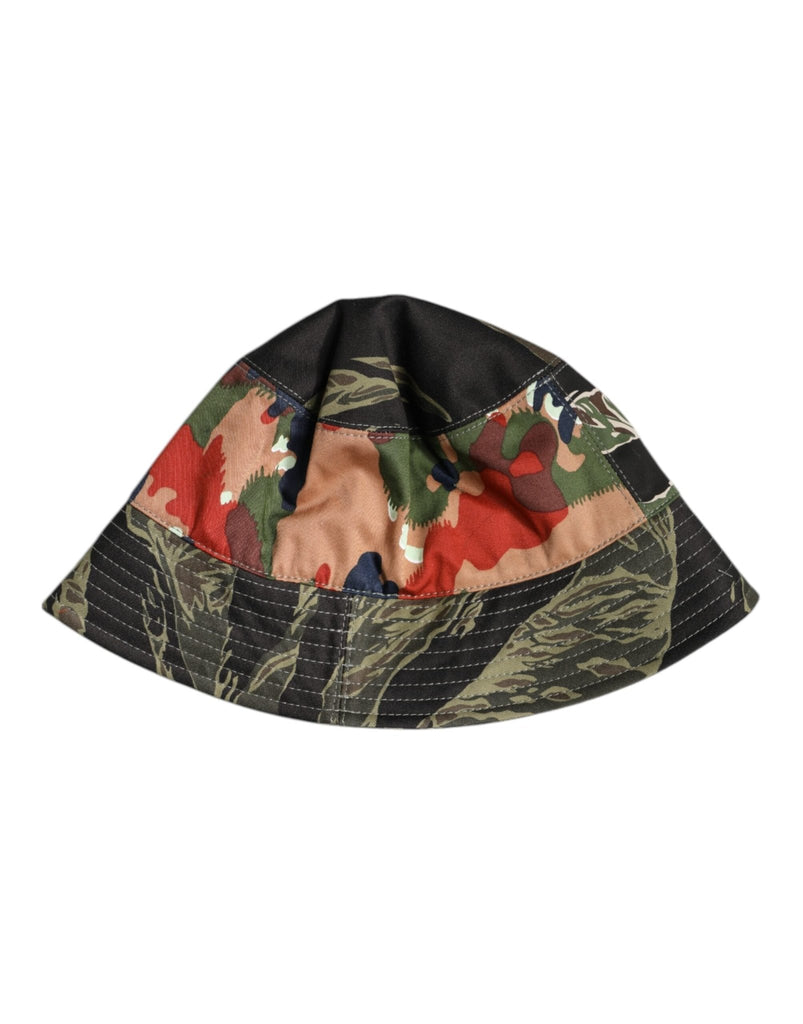 Dolce & Gabbana Multicolor DG Plaque Wide Brim Bucket Hat - Beyzy Store - Dolce & Gabbana