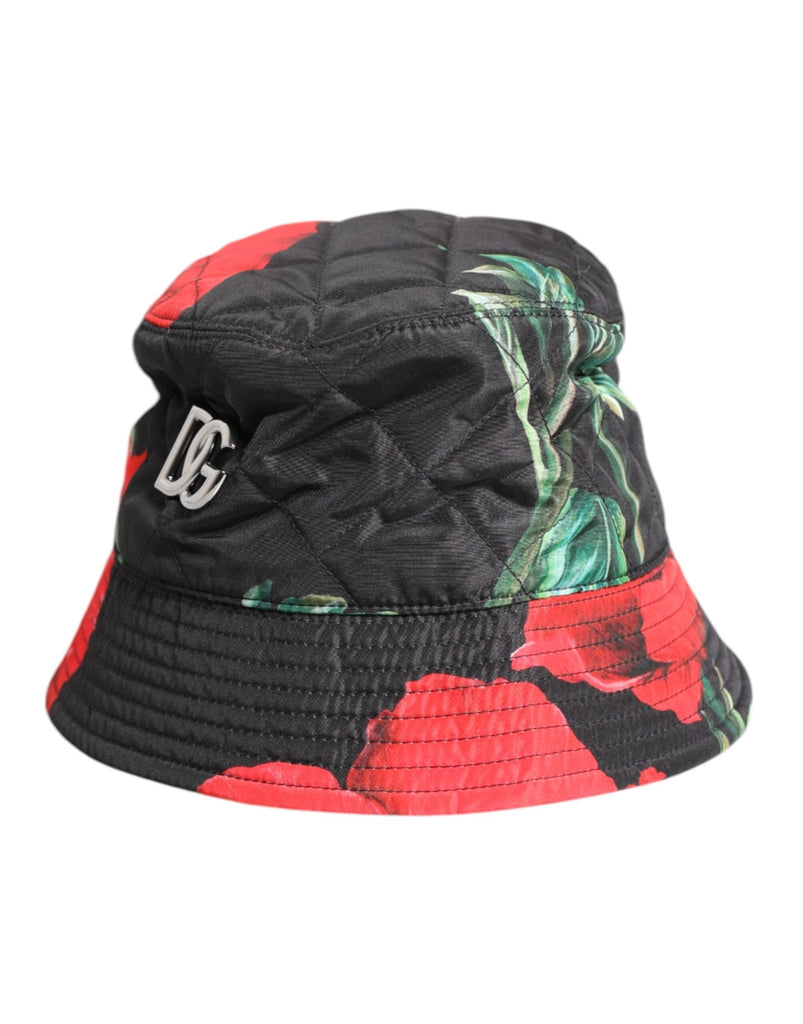 Dolce & Gabbana Multicolor DG Plaque Wide Brim Bucket Hat - Beyzy Store - Dolce & Gabbana