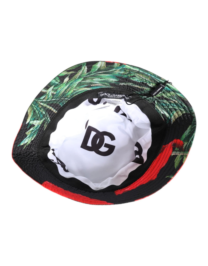 Dolce & Gabbana Multicolor DG Plaque Wide Brim Bucket Hat - Beyzy Store - Dolce & Gabbana