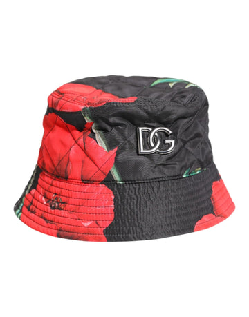 Dolce & Gabbana Multicolor DG Plaque Wide Brim Bucket Hat - Beyzy Store - Dolce & Gabbana