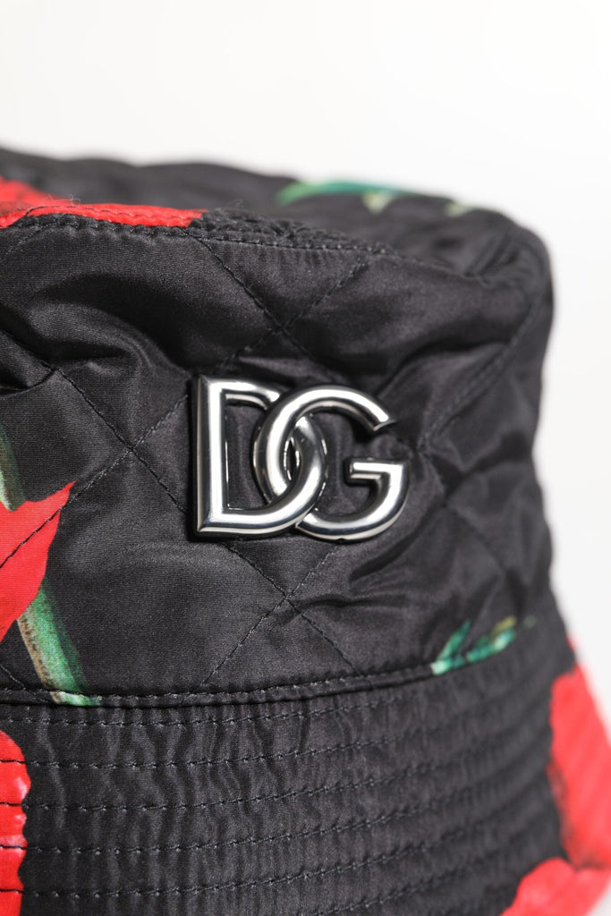 Dolce & Gabbana Multicolor DG Plaque Wide Brim Bucket Hat - Beyzy Store - Dolce & Gabbana