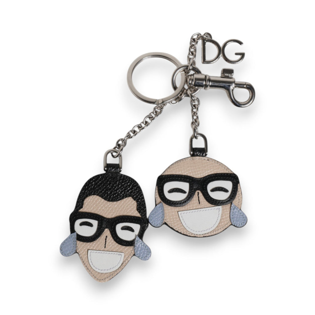 Dolce & Gabbana Multicolor #DGFAMILY Logo Badge Holder Keychain Keyring - Beyzy Store - Dolce & Gabbana