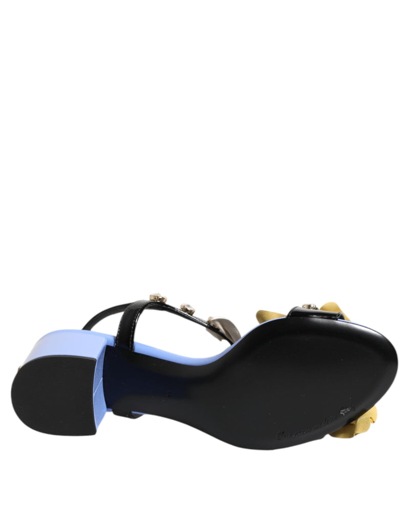Dolce & Gabbana Multicolor Floral Crystal KEIRA Sandals Shoes - Beyzy Store - Dolce & Gabbana