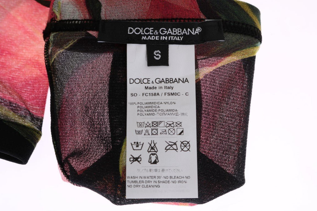 Dolce & Gabbana Multicolor Floral Tulip Nylon Socks - Beyzy Store - Dolce & Gabbana