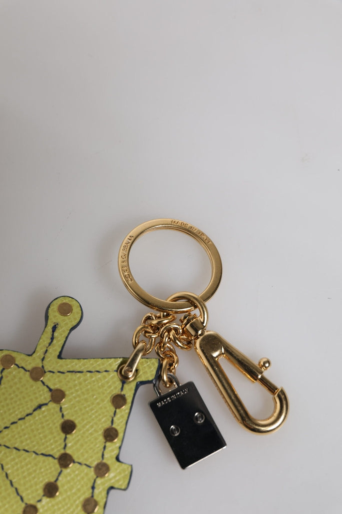 Dolce & Gabbana Multicolor Gold Tone Carretto Keychain Keyring - Beyzy Store - Dolce & Gabbana