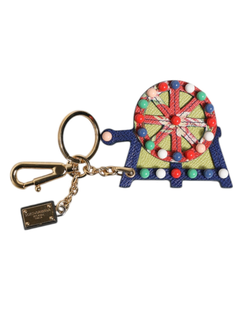 Dolce & Gabbana Multicolor Gold Tone Carretto Keychain Keyring - Beyzy Store - Dolce & Gabbana