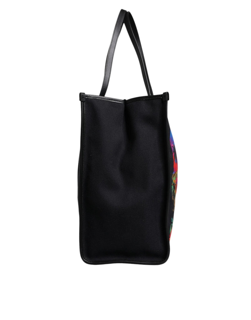 Dolce & Gabbana Multicolor Graphic Printed Top Handle Shopping Tote Bag - Beyzy Store - Dolce & Gabbana